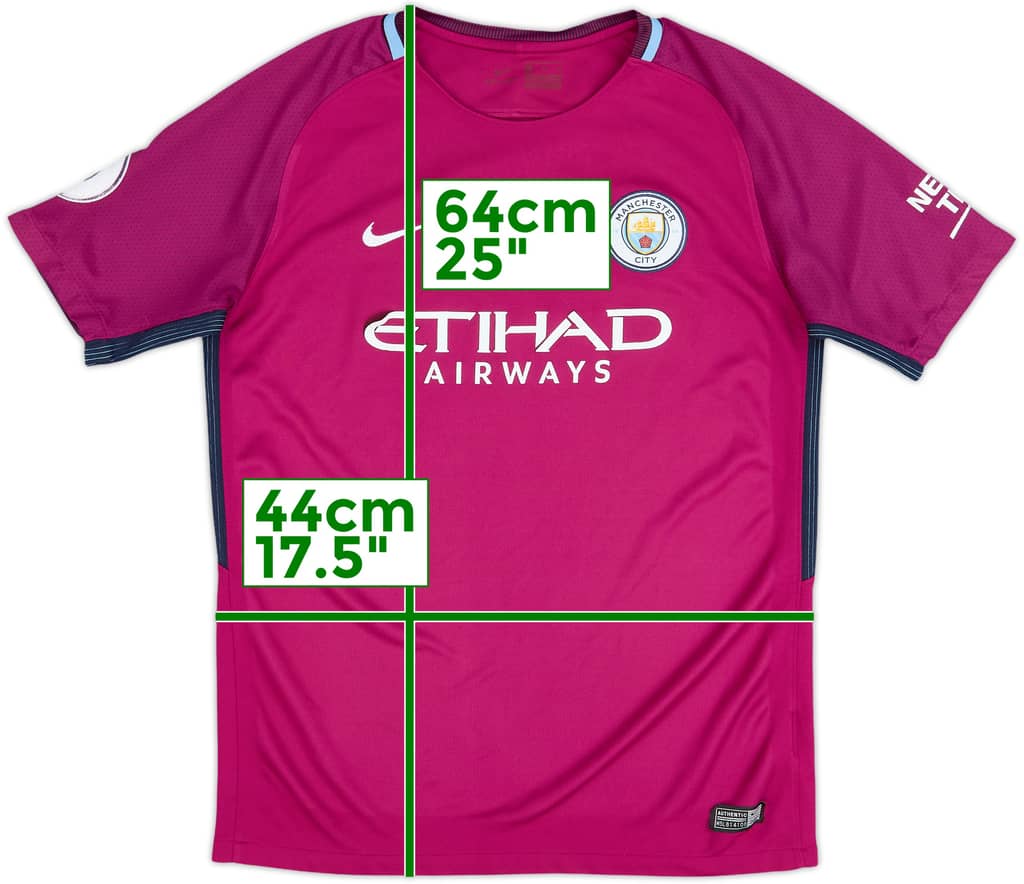 Camiseta de visitante del Manchester City 2017-18 - 5/10 - (Mujeres XL)