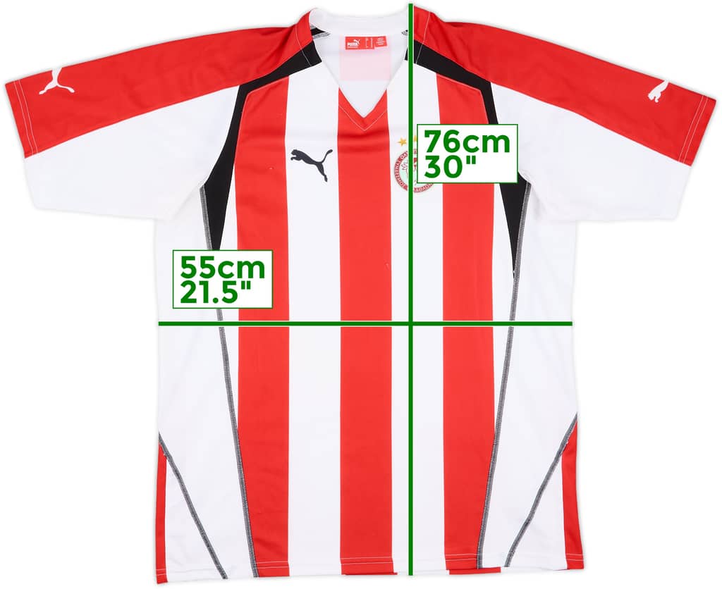 2005-06 Olympiakos Home Shirt - 5/10 - (XL)