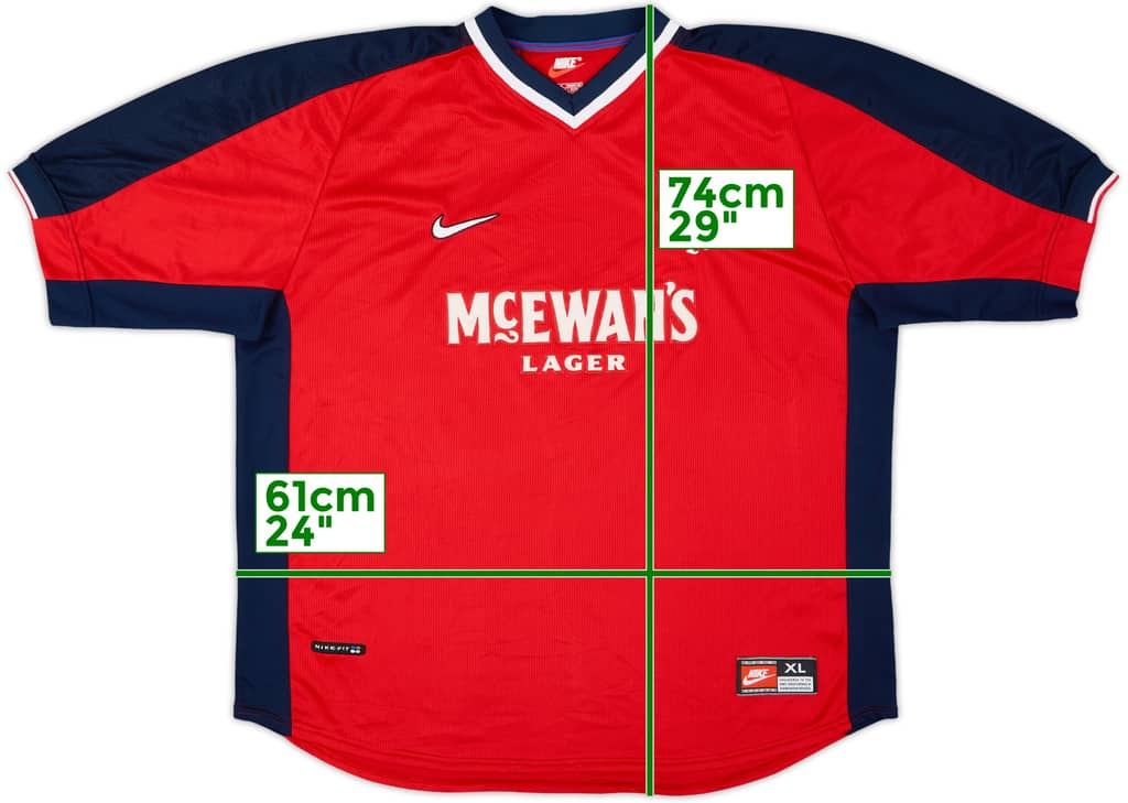 1998-99 Rangers Away Shirt - 8/10 - (XL)
