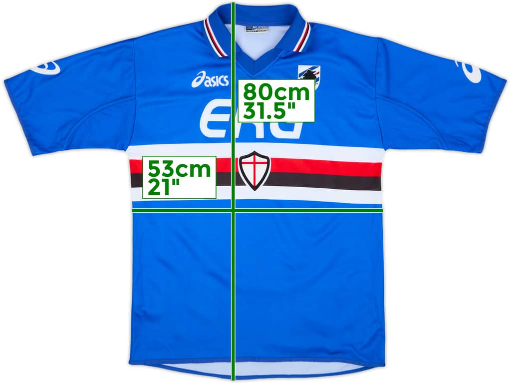 2003-04 Sampdoria Home Shirt - 8/10 - (L)