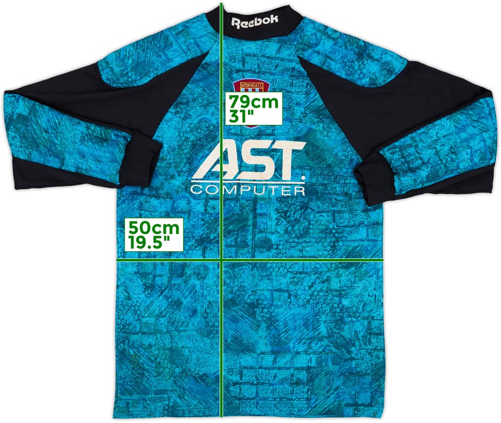 1995-96 Aston Villa GK Shirt - 8/10 - (S)