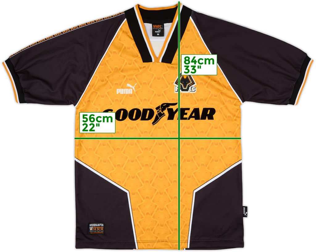 1996-98 Wolves Home Shirt - 8/10 - (M)