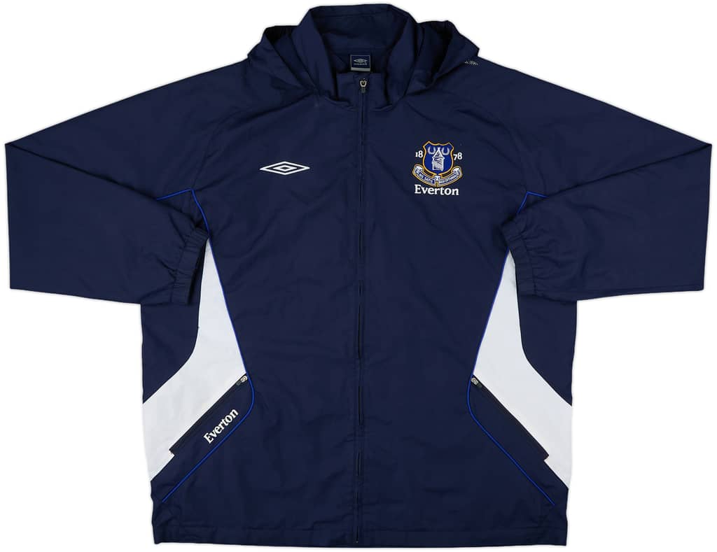 2007-08 Everton Umbro Hooded Rain Jacket - 10/10 - (XXL)