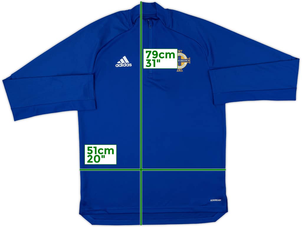 2019-20 Northern Ireland adidas 1/4 Zip Drill Top - 10/10 - (M)