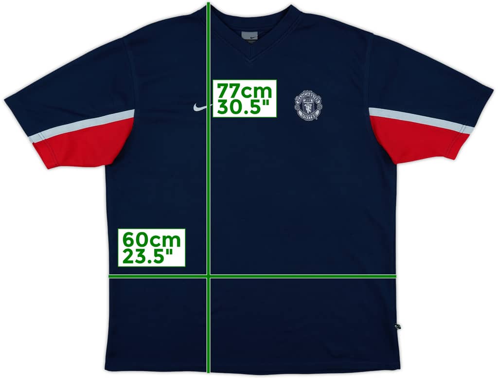 2003-04 Manchester United Nike Training Shirt - 8/10 - (XL)