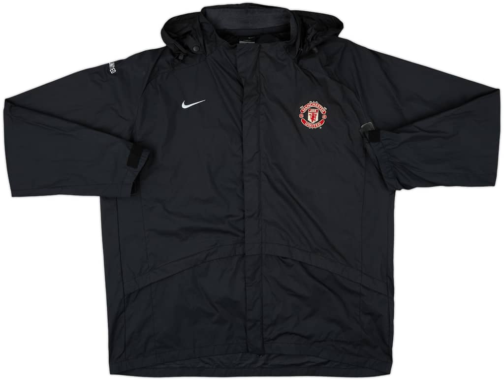 2006-07 Manchester United Nike Hooded Rain Jacket - 7/10 - (L)
