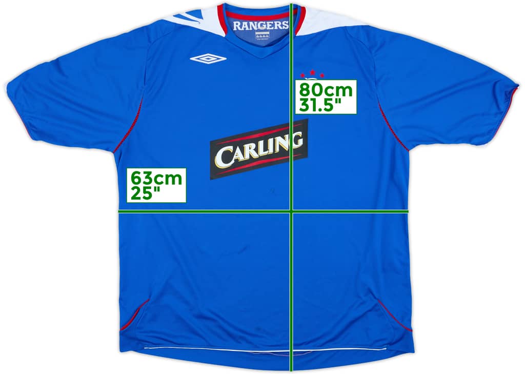 2006-07 Rangers Home Shirt - 5/10 - (3XL)