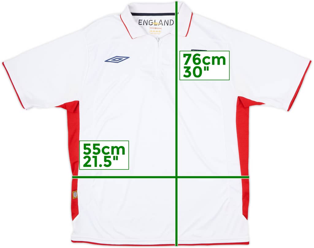 2007-09 England Umbro 1/4 Zip Polo Shirt - 7/10 - (L)