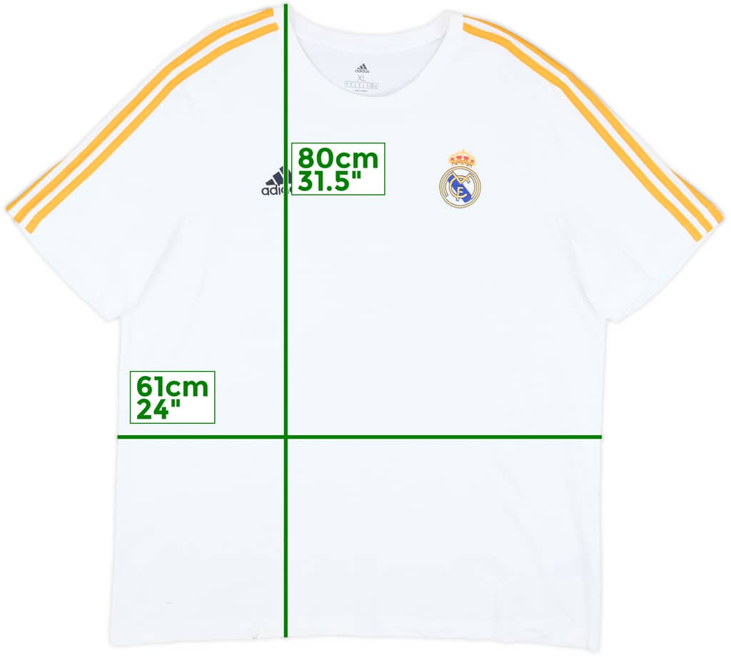 2023-24 Real Madrid adidas Cotton Tee - 6/10 - (XL)