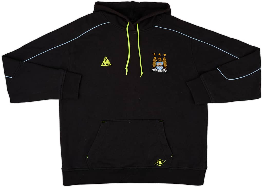 2007-09 Manchester City Le Coq Sportif Hooded Sweat Top - 7/10 - (XL)
