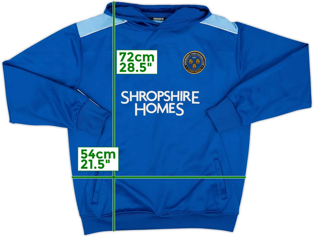 2020-21 Shrewsbury Admiral Hooded Top - 7/10 - (M)