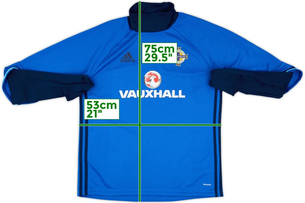 2015-16 Northern Ireland adidas Drill Top - 8/10 - (L)