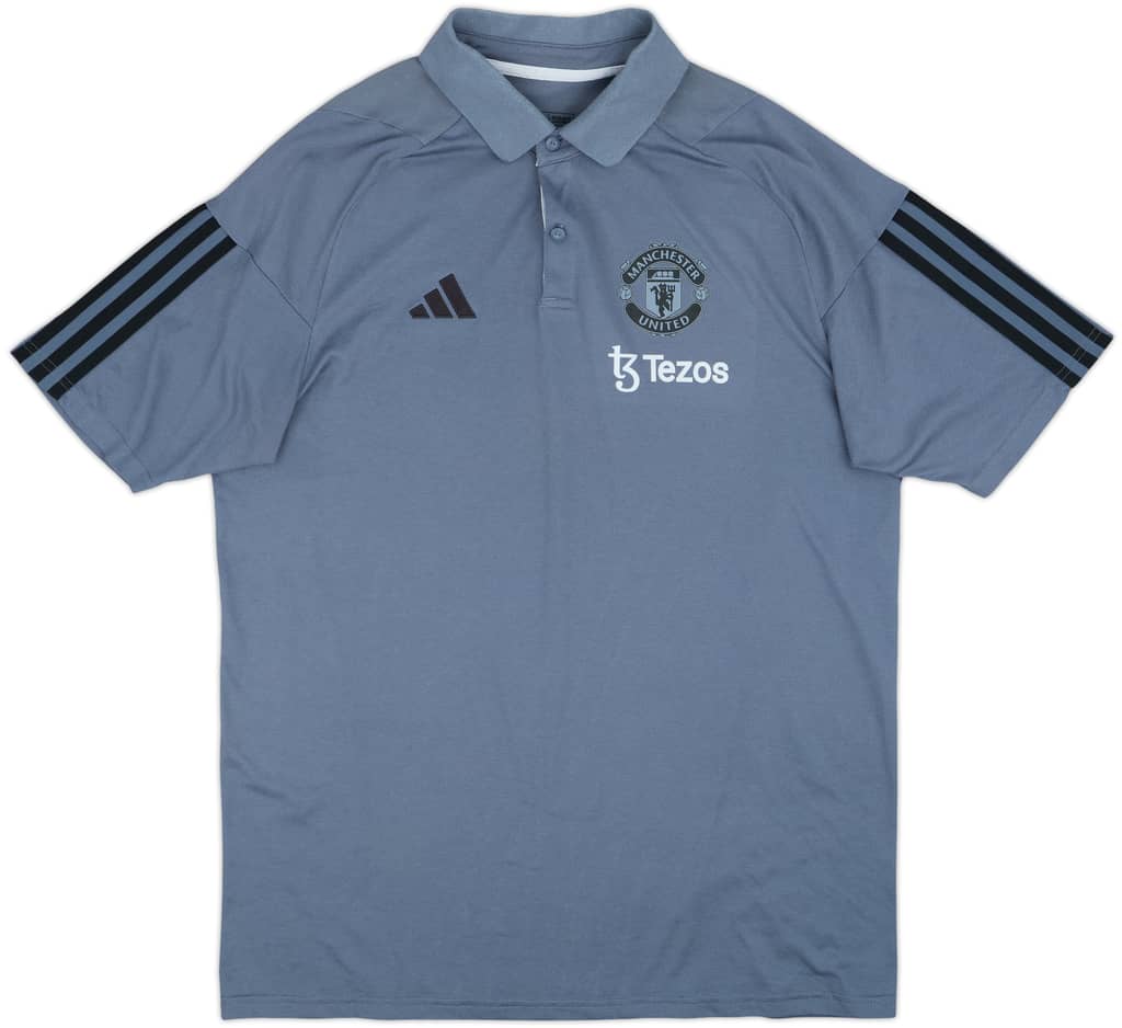 2023-24 Manchester United adidas Polo Shirt - 8/10 - (L)