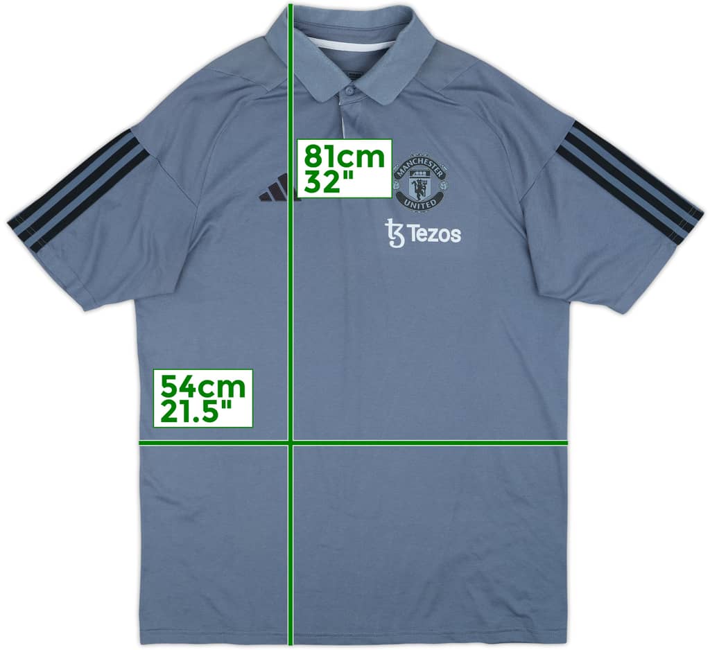 2023-24 Manchester United adidas Polo Shirt - 8/10 - (L)