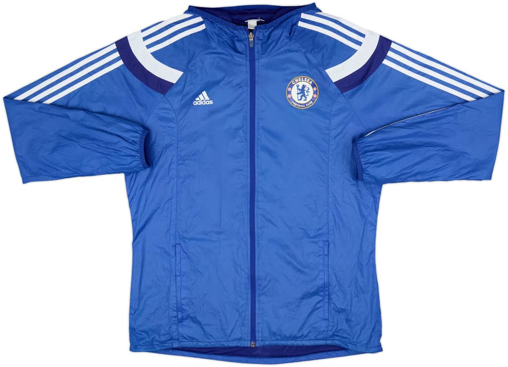 2014-15 Chelsea adidas Hooded Track Jacket - 7/10 - (XL)