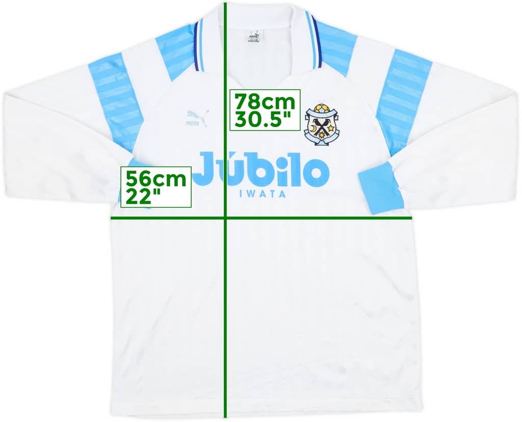 1993 Jubilo Iwata Away L/S Shirt - 6/10 - (L)