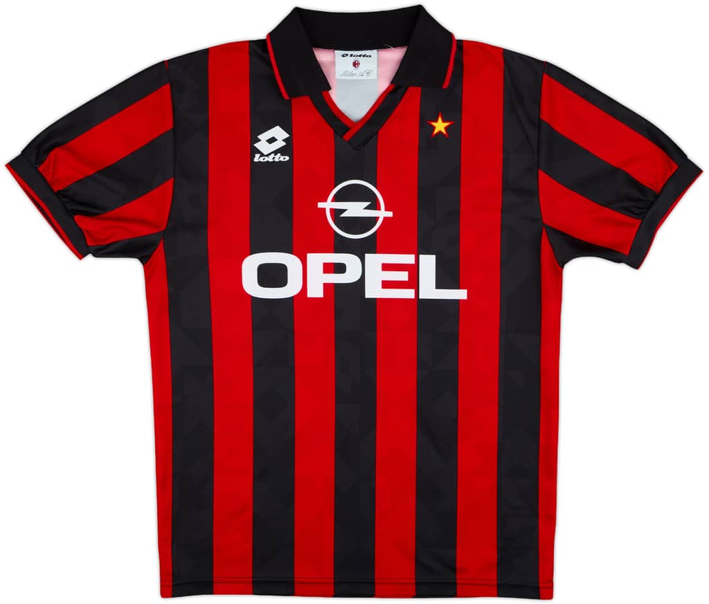 1994-95 AC Milan Basic Home Shirt - 9/10 - (L)