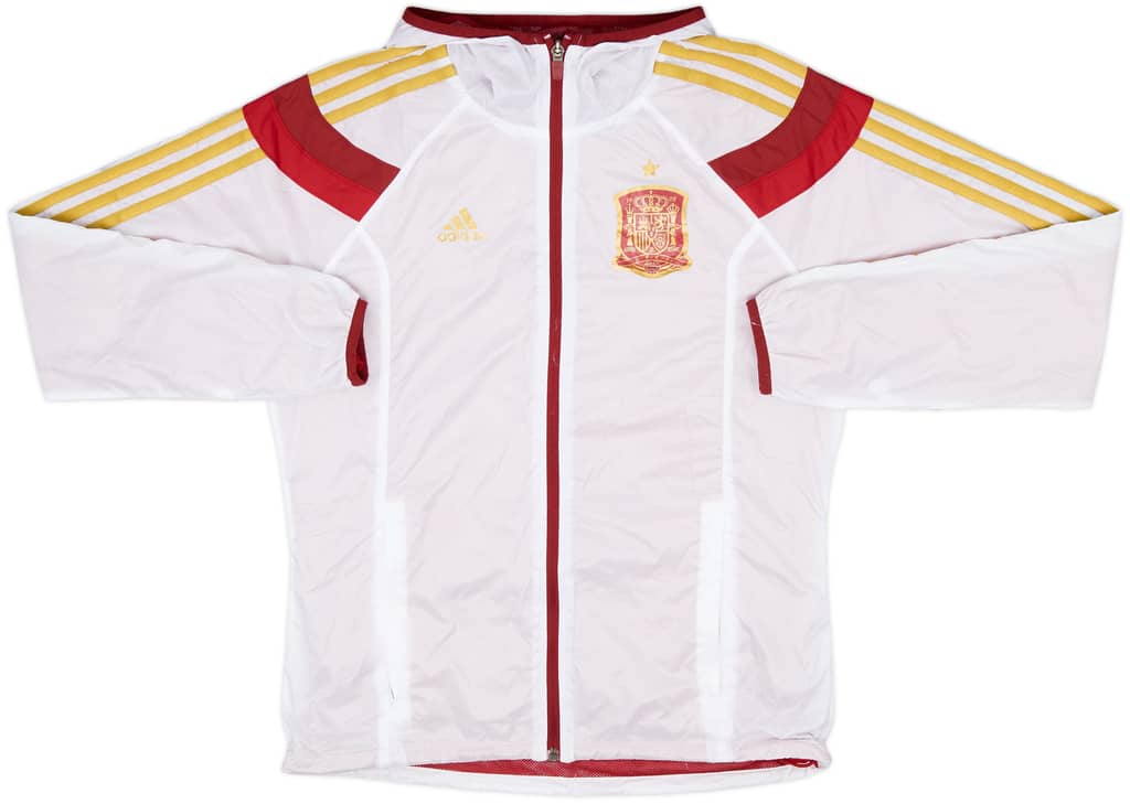 2013-14 Spain adidas Hooded Track Jacket - 7/10 - (S)