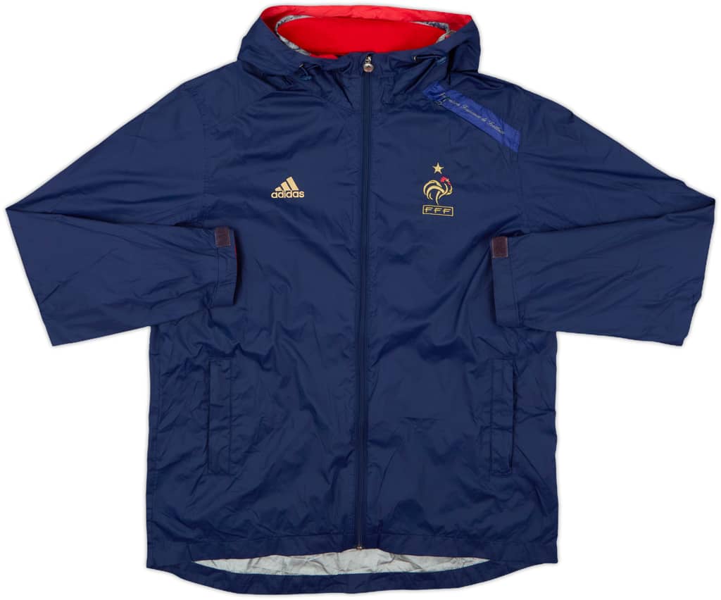 2010-11 France adidas Hooded Rain Jacket - 8/10 - (M)