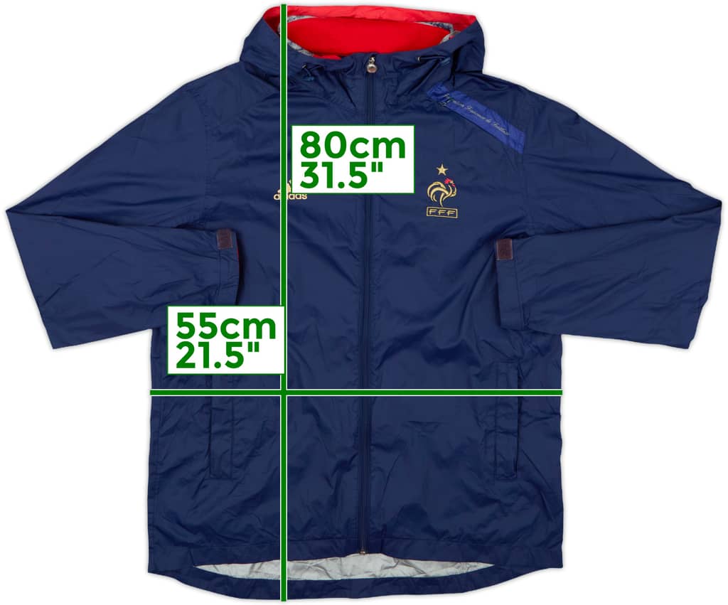 2010-11 France adidas Hooded Rain Jacket - 8/10 - (M)