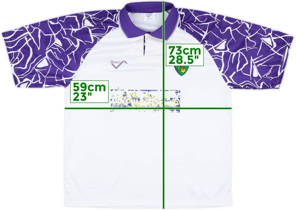 1992-94 Norwich Away Shirt - 4/10 - (XL)