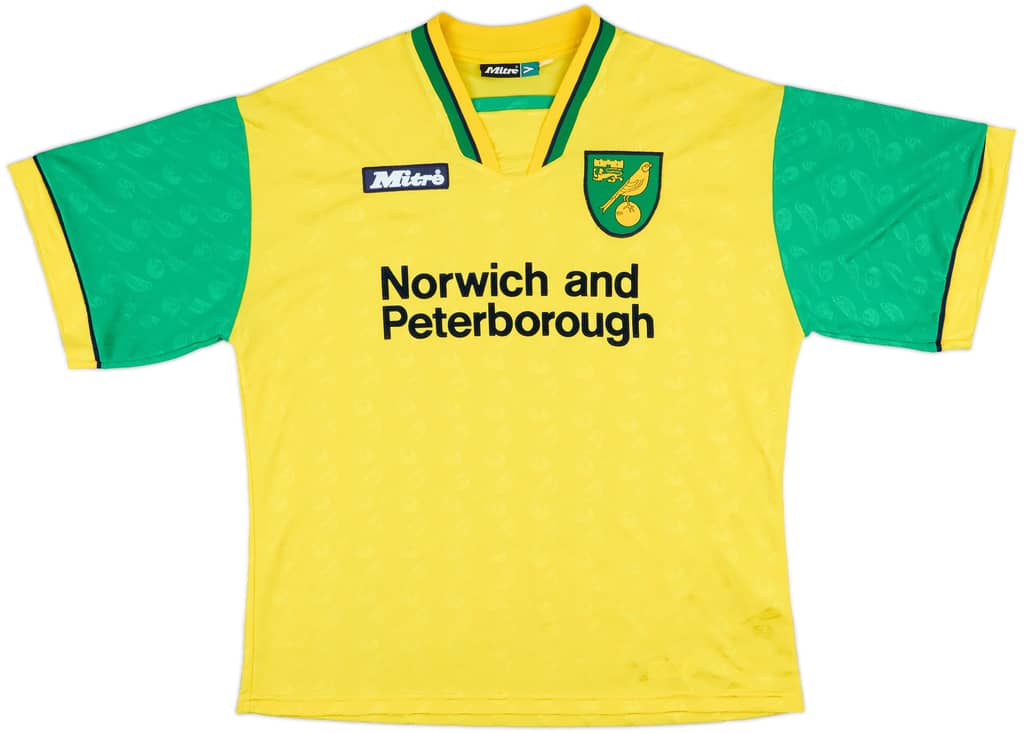 1996-97 Norwich Home Shirt - 8/10 - (L)