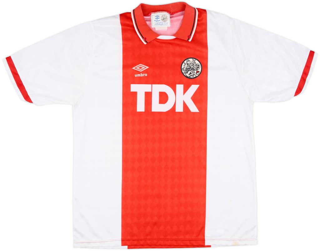 1989-91 Ajax Home Shirt - 8/10 - (L)