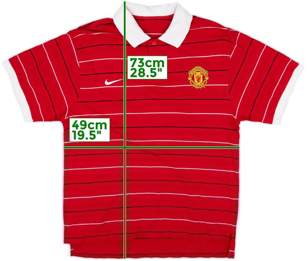 2008-09 Manchester United Nike Polo Shirt - 8/10 - (M)