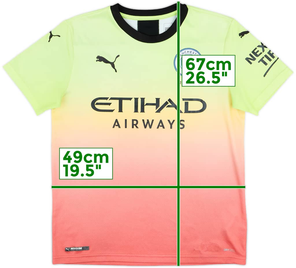 2019-20 Manchester City Third Shirt - 6/10 - (L.Boys)