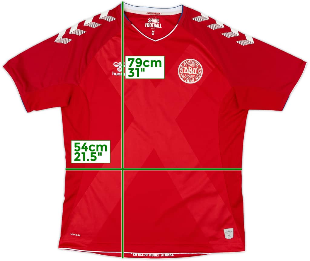 2018-19 Denmark Home Shirt - 9/10 - (L)