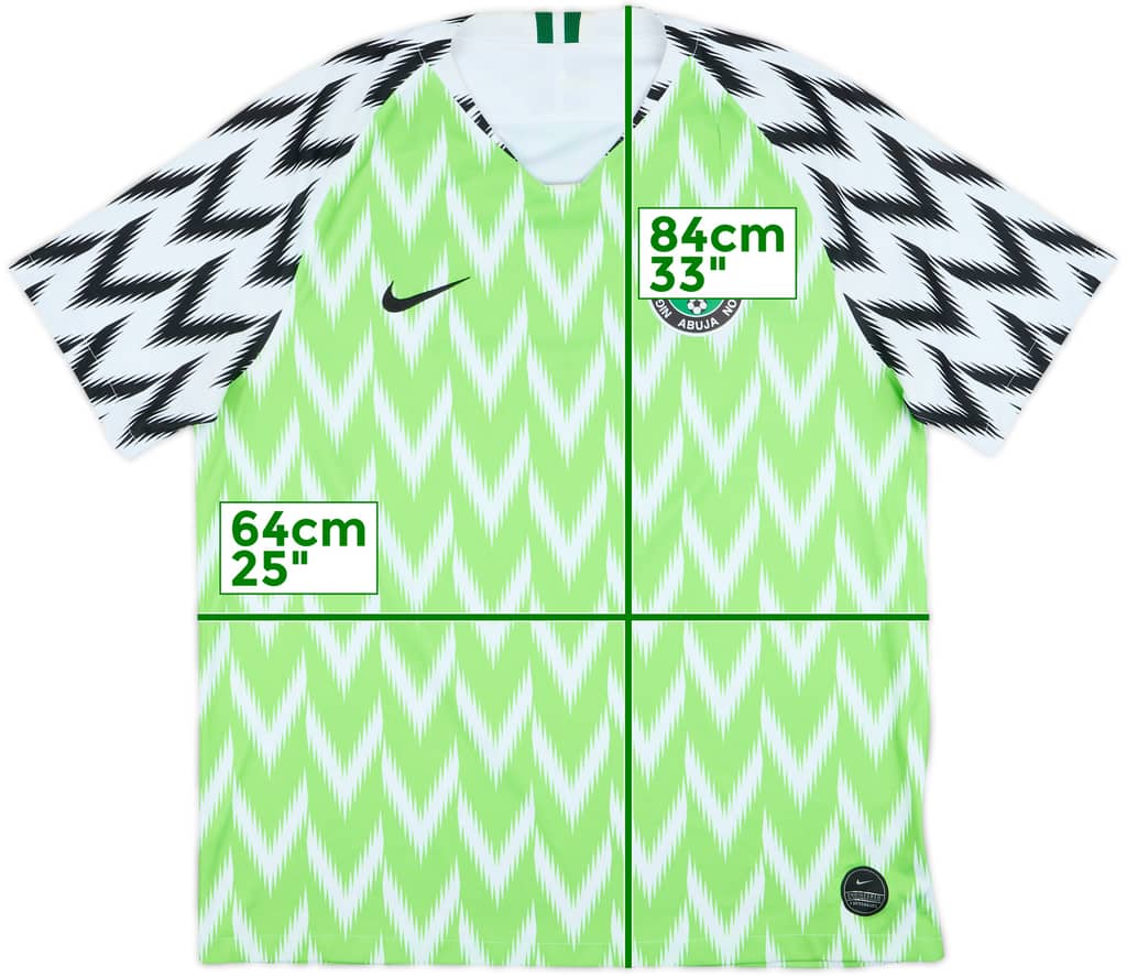 2018-19 Nigeria Home Shirt - 8/10 - (XL)