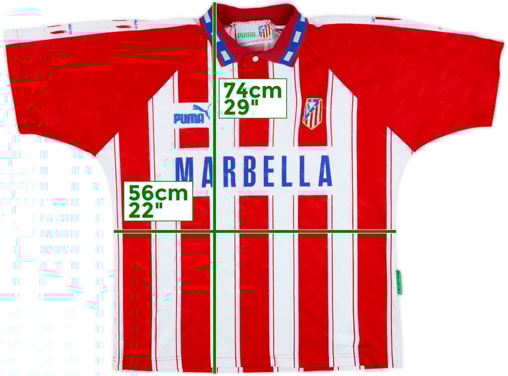 1994-95 Atletico Madrid Home Shirt - 7/10 - (M)