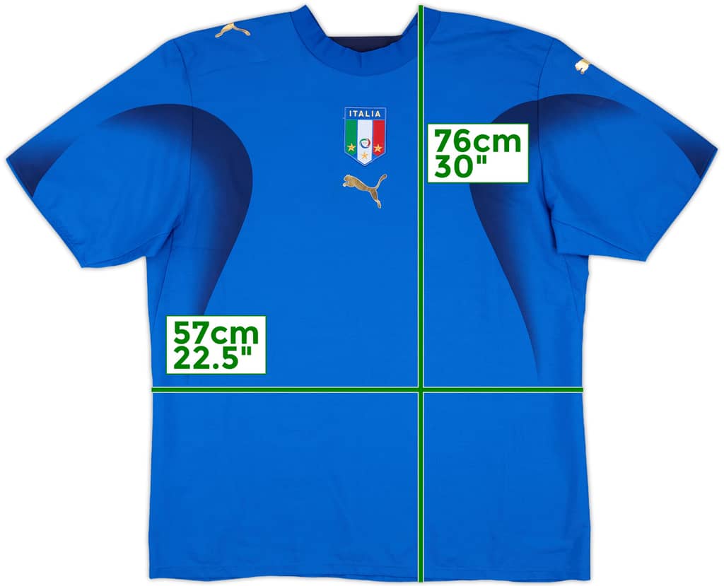 2006 Italy Home Shirt - 8/10 - (L)