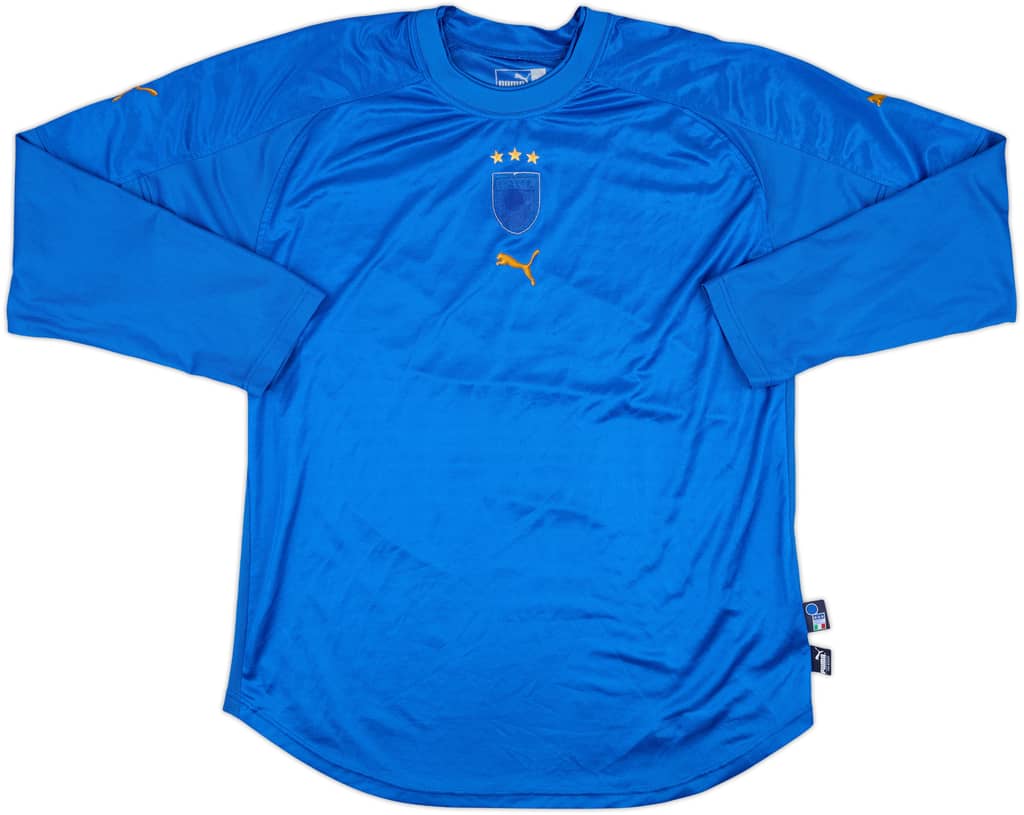 2004-06 Italy Home L/S Shirt - 3/10 - (XL)