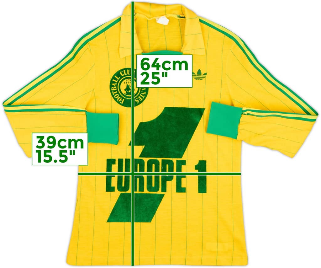 1980-81 Nantes Home L/S Shirt - 8/10 - (Y)