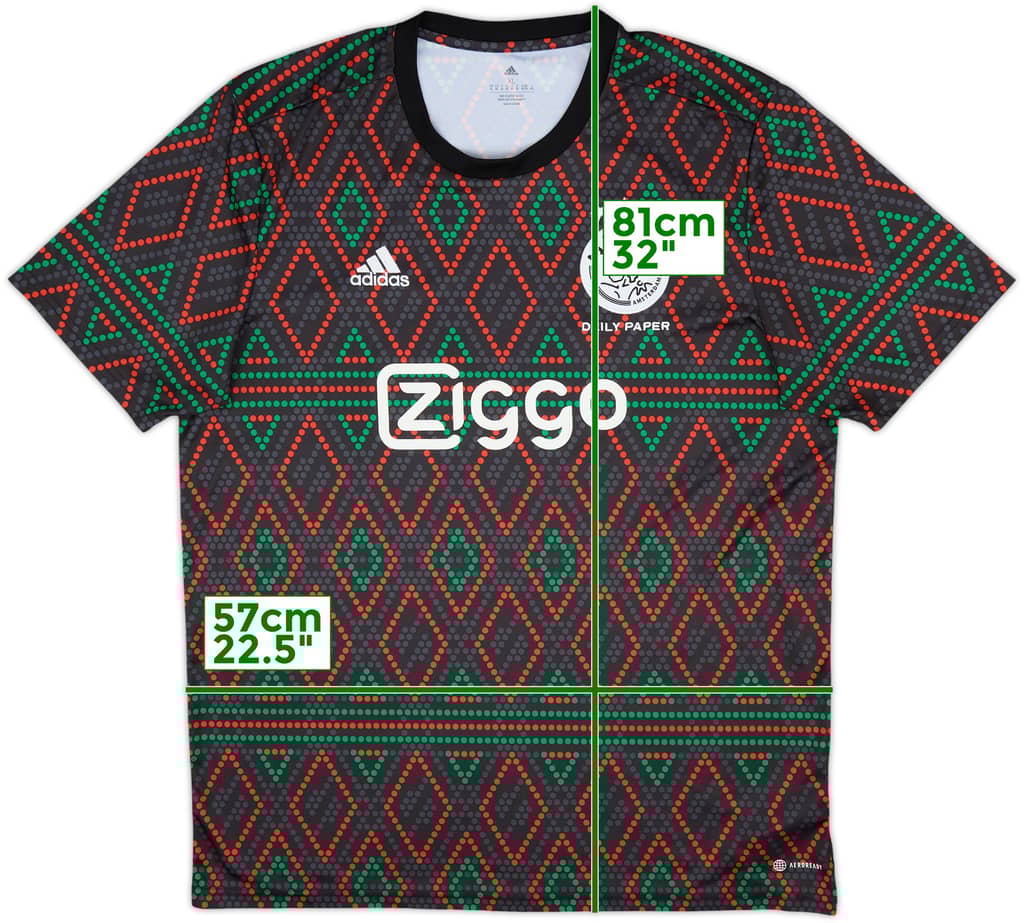 2022-23 Ajax adidas x Daily Paper Training Shirt - 10/10 - (XL)