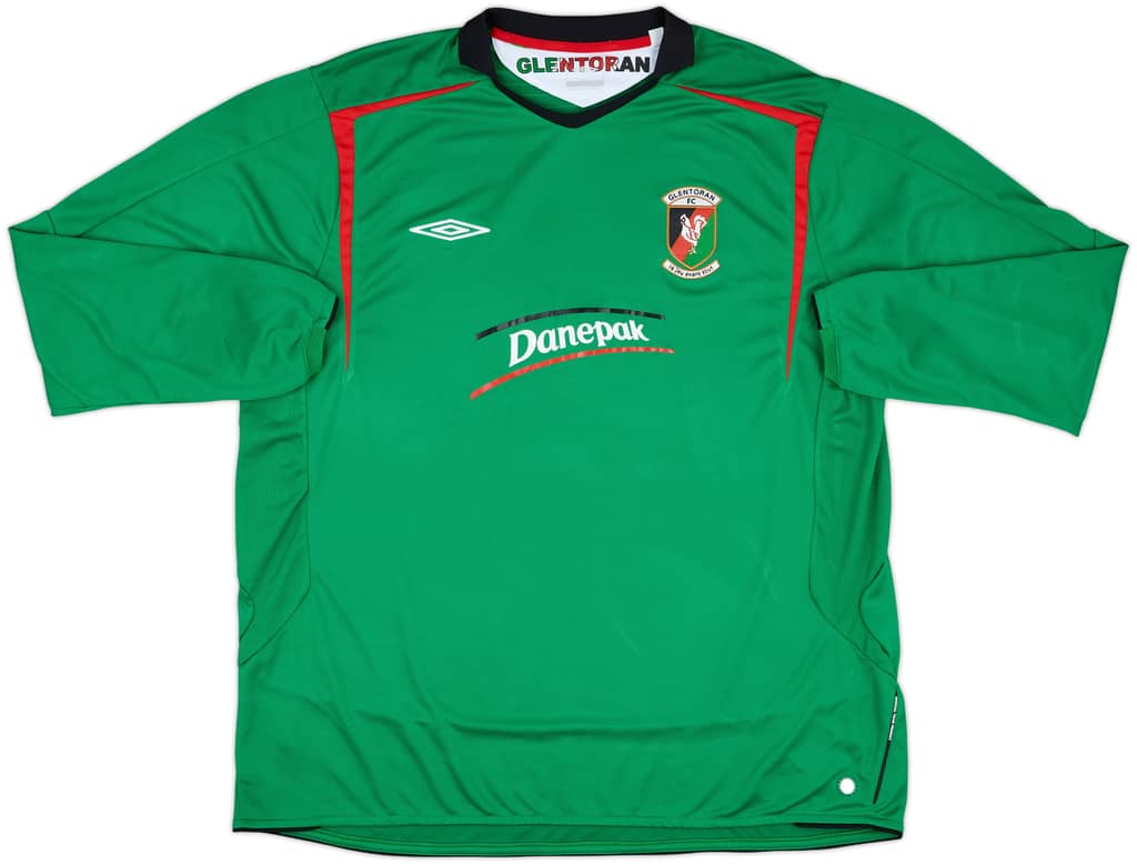 2006-07 Glentoran Home L/S Shirt - 8/10 - (3XL)