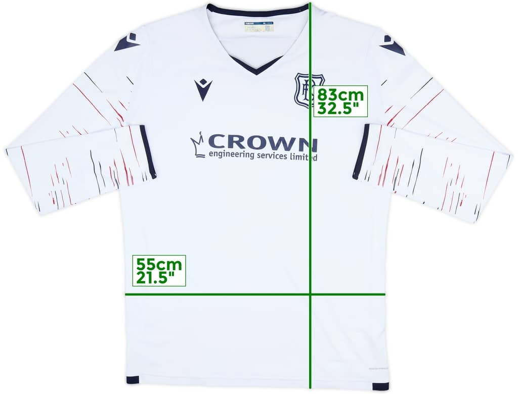 2020-21 Dundee FC Away L/S Shirt - 8/10 - (3XL)