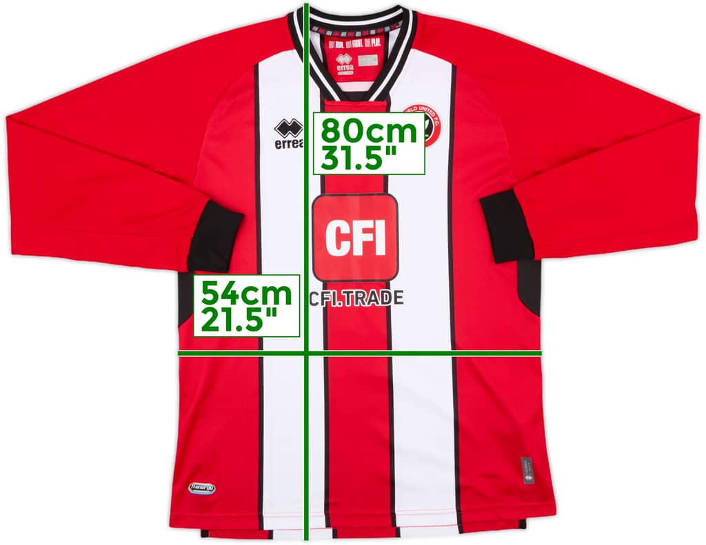 2023-24 Sheffield United Home L/S Shirt - 8/10 - (XXL)