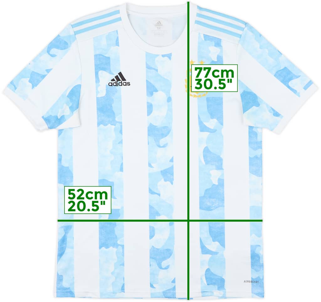2020-22 Argentina Home Shirt - 9/10 - (M)