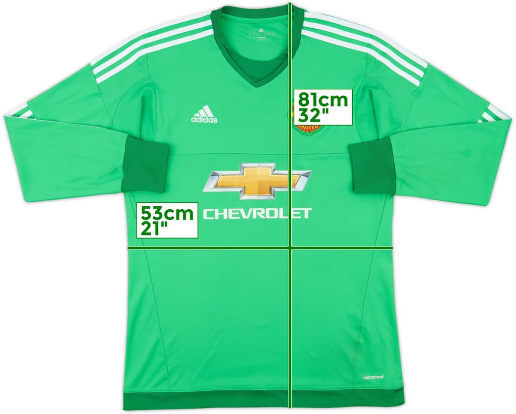 2015-16 Manchester United GK Shirt - 8/10 - (L)
