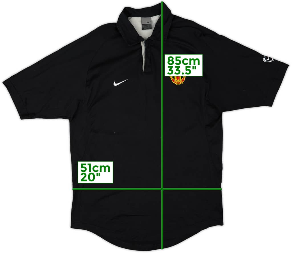 2003-04 Manchester United Nike Polo Shirt - 8/10 - (L)