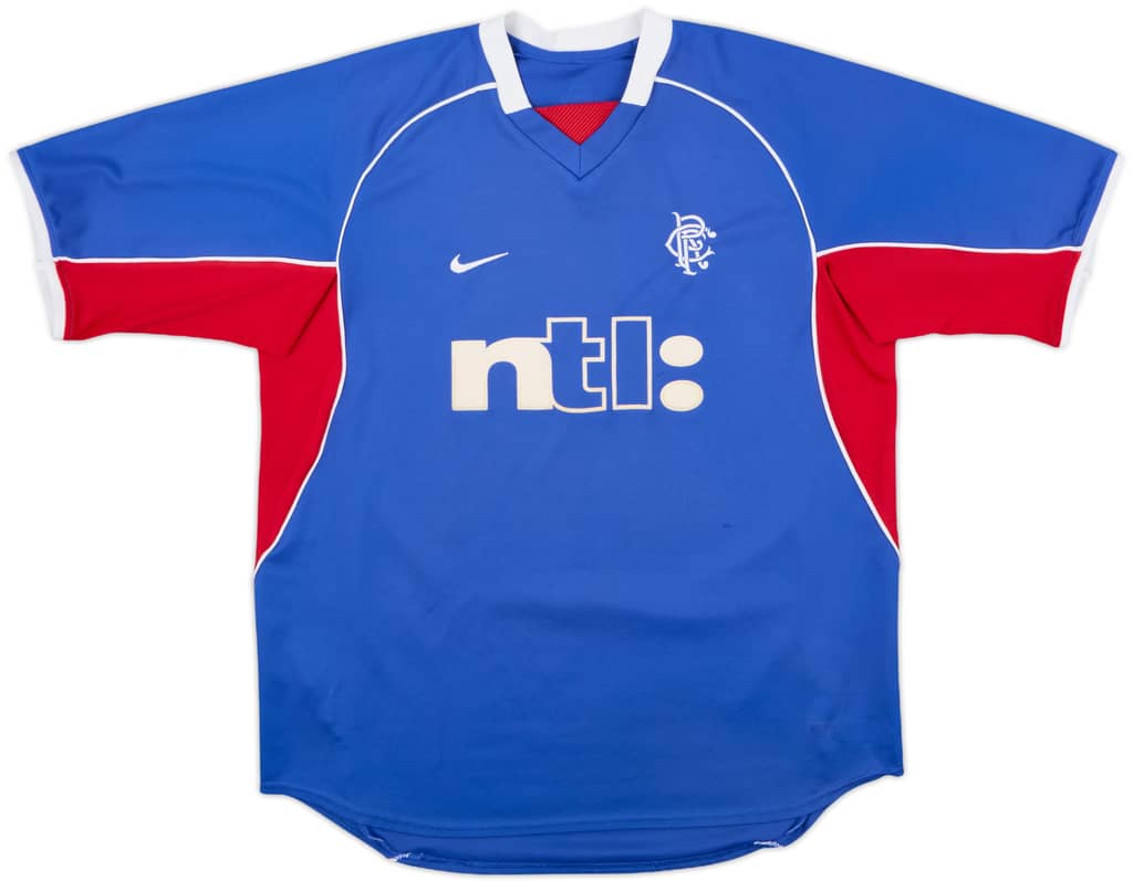 2001-02 Rangers Home Shirt - 8/10 - (L)
