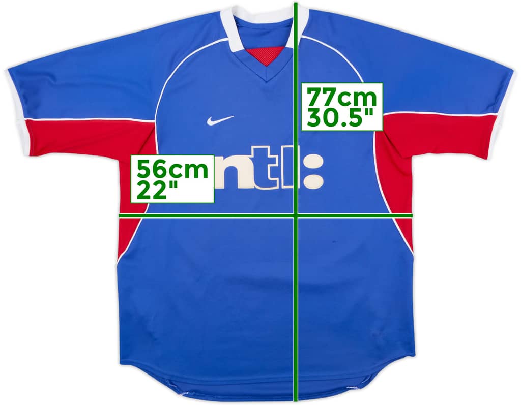 2001-02 Rangers Home Shirt - 8/10 - (L)