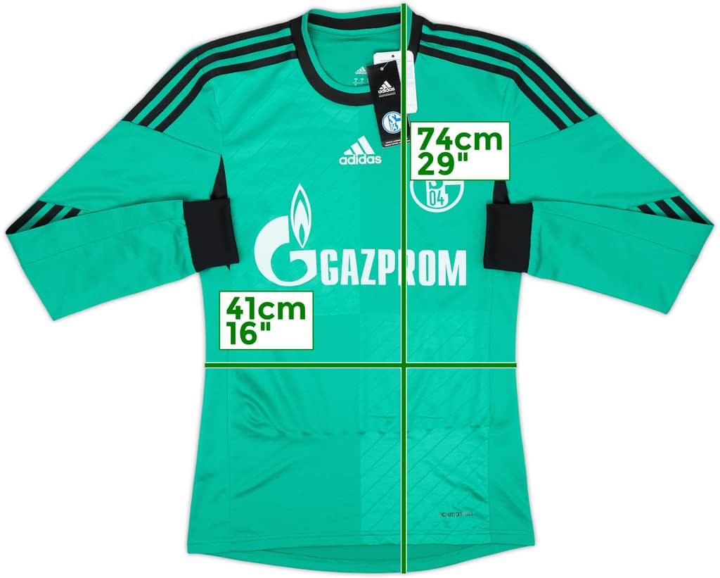 Camiseta de la tercera equipación de manga larga versión jugador del Schalke 2013-15 (S/M)