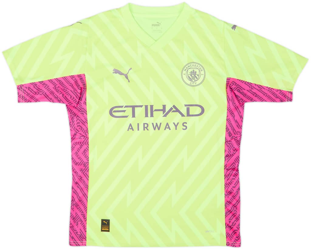 2023-24 Manchester City GK S/S Shirt - 10/10 - (M)