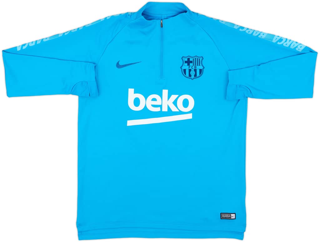 2019-20 Barcelona Nike 1/4 Zip Drill Top - 8/10 - (M)