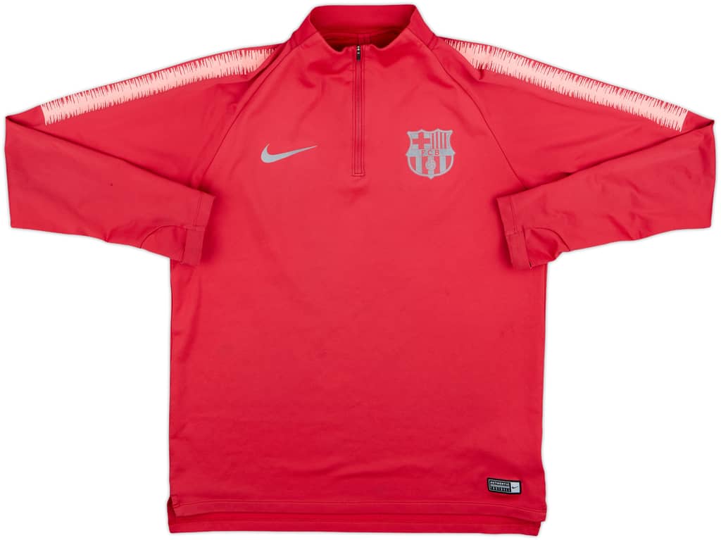 2018-19 Barcelona Nike 1/4 Zip Drill Top - 7/10 - (M)