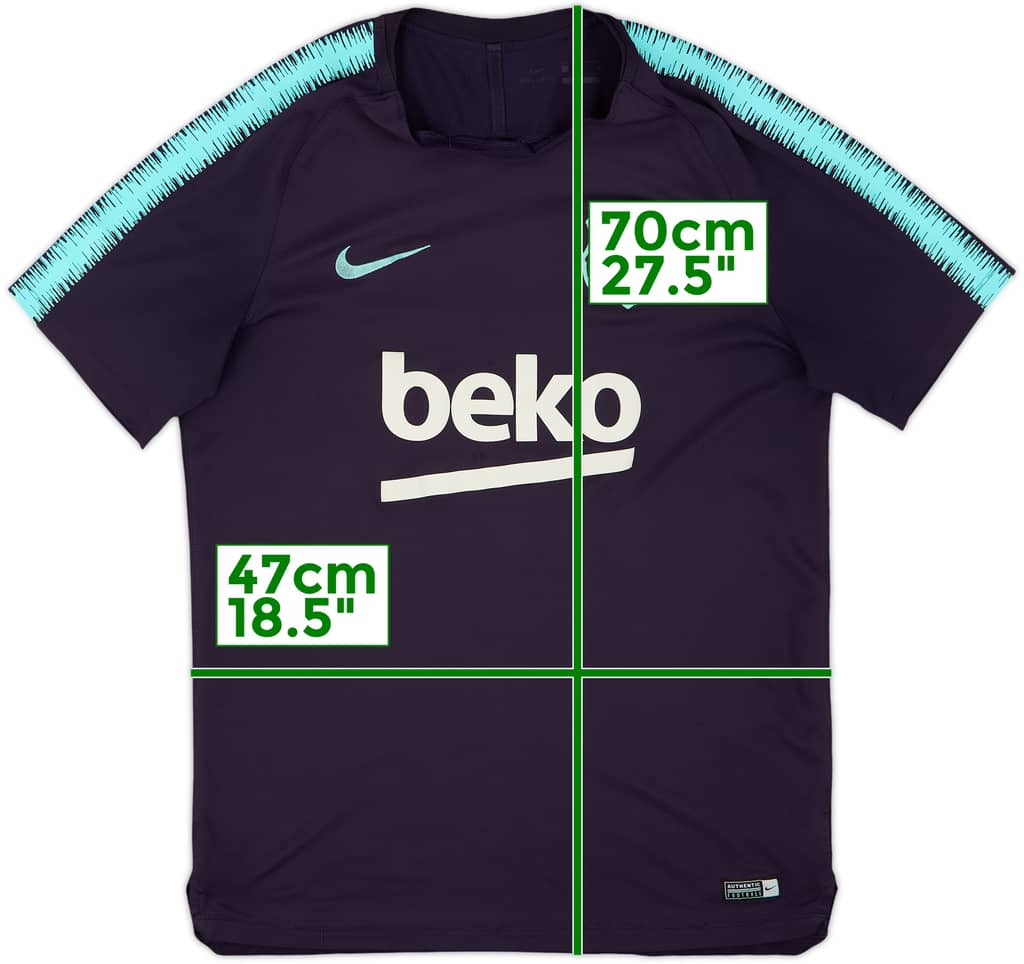 2018-19 Barcelona Nike Training Shirt - 5/10 - (M)