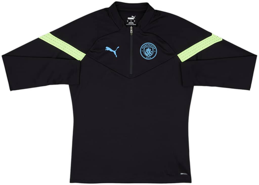 2022-23 Manchester City Puma 1/4 Zip Drill Top - 9/10 - (M)